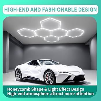 FAISHILAN Hexagon Lights: High Brightness 220W, 25,960 LM